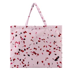 Love Is In The Air Zipper Large Tote Bag by FunnyCow