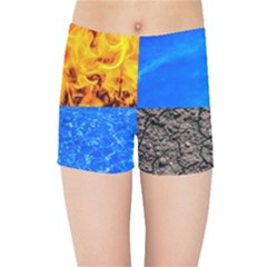 The Fifth Inside Funny Pattern Kids Sports Shorts by FunnyCow