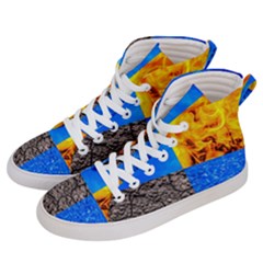 The Fifth Inside Funny Pattern Men s Hi-top Skate Sneakers by FunnyCow