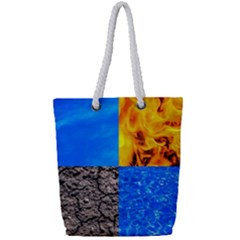 The Fifth Inside Funny Pattern Full Print Rope Handle Tote (small) by FunnyCow