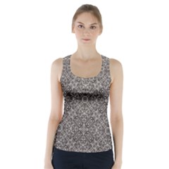 Luxury Modern Baroque Pattern Racer Back Sports Top by dflcprints