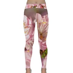 Beautiful Flowering Almond Classic Yoga Leggings by FunnyCow