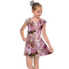 Beautiful Flowering Almond Kids Cap Sleeve Dress by FunnyCow