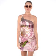 Beautiful Flowering Almond One Soulder Bodycon Dress by FunnyCow