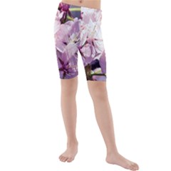 Sakura In The Shade Kids  Mid Length Swim Shorts by FunnyCow