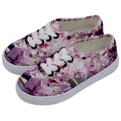 Sakura In The Shade Kids  Classic Low Top Sneakers by FunnyCow