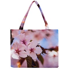 Three Sakura Flowers Mini Tote Bag by FunnyCow