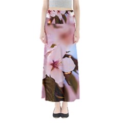 Three Sakura Flowers Full Length Maxi Skirt by FunnyCow