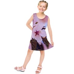 Three Sakura Flowers Kids  Tunic Dress by FunnyCow