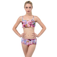 Flowering Almond Flowersg Layered Top Bikini Set by FunnyCow