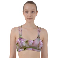 Single Almond Flower Line Them Up Sports Bra by FunnyCow