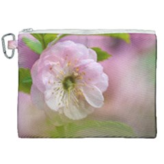 Single Almond Flower Canvas Cosmetic Bag (xxl) by FunnyCow