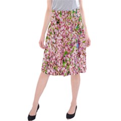 Almond Tree In Bloom Midi Beach Skirt by FunnyCow