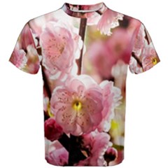 Blooming Almond At Sunset Men s Cotton Tee by FunnyCow