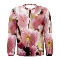 Blooming Almond At Sunset Men s Long Sleeve Tee by FunnyCow