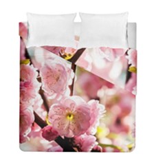 Blooming Almond At Sunset Duvet Cover Double Side (full/ Double Size) by FunnyCow