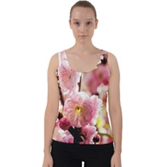 Blooming Almond At Sunset Velvet Tank Top by FunnyCow