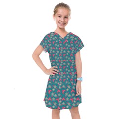 Teal Hats Kids  Drop Waist Dress by snowwhitegirl