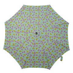 Blue Star Yellow Hats Hook Handle Umbrellas (Medium)