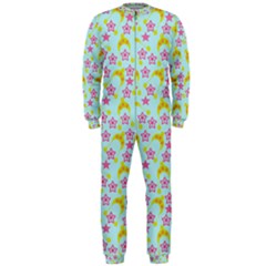 Blue Star Yellow Hats OnePiece Jumpsuit (Men) 