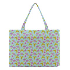 Blue Star Yellow Hats Medium Tote Bag