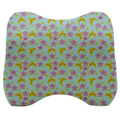 Blue Star Yellow Hats Velour Head Support Cushion