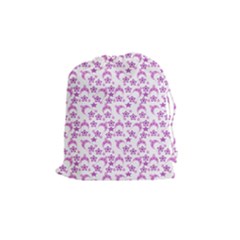 Violet Winter Hats Drawstring Pouches (medium)  by snowwhitegirl