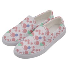 Bubblegum Cherry White Men s Canvas Slip Ons by snowwhitegirl