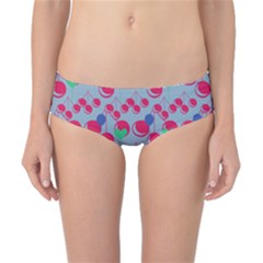 Bubblegum Cherry Blue Classic Bikini Bottoms by snowwhitegirl