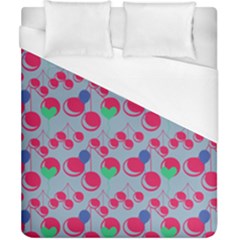 Bubblegum Cherry Blue Duvet Cover (california King Size) by snowwhitegirl