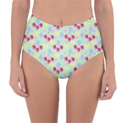 Birthday Cherries Reversible High-waist Bikini Bottoms by snowwhitegirl