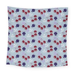 Sky Cherry Square Tapestry (large)