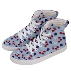 Sky Cherry Men s Hi-top Skate Sneakers by snowwhitegirl