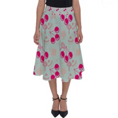 Bubblegum Cherry Perfect Length Midi Skirt