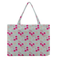 Bubblegum Cherry Zipper Medium Tote Bag