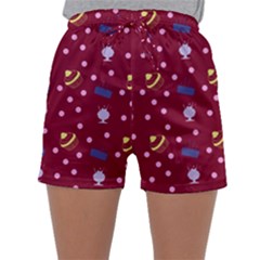 Cakes And Sundaes Red Sleepwear Shorts