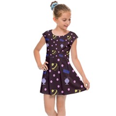 Cakes And Sundaes Chocolate Kids Cap Sleeve Dress