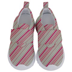 Candy Diagonal Lines Velcro Strap Shoes by snowwhitegirl