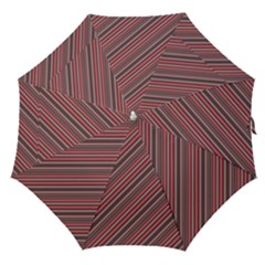 Brownish Diagonal Lines Straight Umbrellas