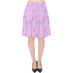 Lilac Dress Velvet High Waist Skirt by snowwhitegirl