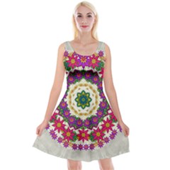 Fauna Fantasy Bohemian Midsummer Flower Style Reversible Velvet Sleeveless Dress by pepitasart