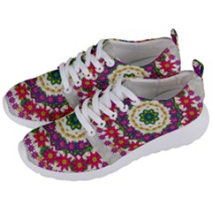 Fauna Fantasy Bohemian Midsummer Flower Style Men s Lightweight Sports Shoes by pepitasart