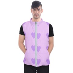 Violet Heart Men s Puffer Vest by snowwhitegirl