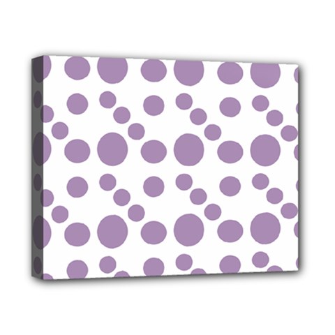 Violet Dots Canvas 10  X 8  by snowwhitegirl