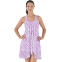 Silly Stripes Lilac Show Some Back Chiffon Dress View1