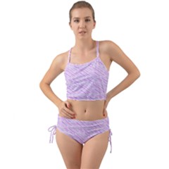 Silly Stripes Lilac Mini Tank Bikini Set by snowwhitegirl