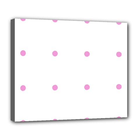 Pink Dots Deluxe Canvas 24  X 20  