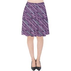 Silly Stripes Velvet High Waist Skirt by snowwhitegirl