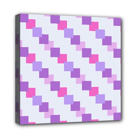 Geometric Squares Mini Canvas 8  X 8 