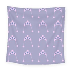 Pink Hat Square Tapestry (large)